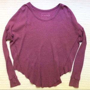 Free People thermal long sleeve top